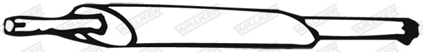 Predný tlmič výfuku WALKER