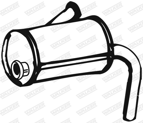 Predný tlmič výfuku WALKER