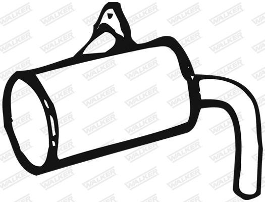 Predný tlmič výfuku WALKER