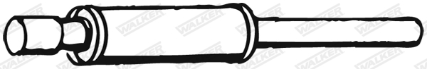 Predný tlmič výfuku WALKER