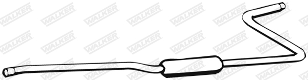 Stredný tlmič výfuku WALKER