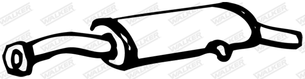 Koncový tlmič výfuku WALKER