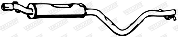 Predný tlmič výfuku WALKER