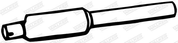 Stredný tlmič výfuku WALKER