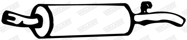 Koncový tlmič výfuku WALKER