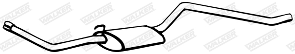 Stredný tlmič výfuku WALKER