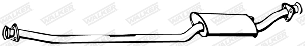 Stredný tlmič výfuku WALKER