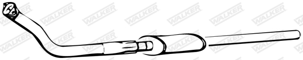 Predný tlmič výfuku WALKER