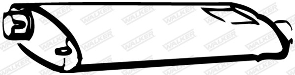 Predný tlmič výfuku WALKER