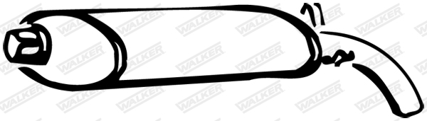 Koncový tlmič výfuku WALKER