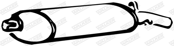 Koncový tlmič výfuku WALKER