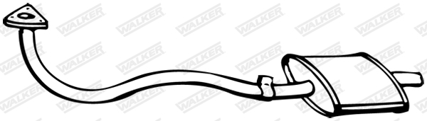 Predný tlmič výfuku WALKER