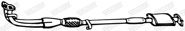Predný tlmič výfuku WALKER