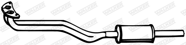 Predný tlmič výfuku WALKER