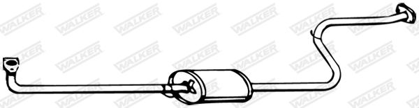 Predný tlmič výfuku WALKER