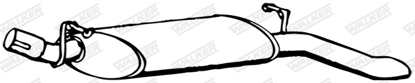 Koncový tlmič výfuku WALKER