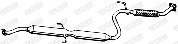 Stredný tlmič výfuku WALKER