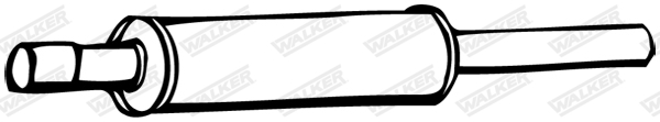 Predný tlmič výfuku WALKER