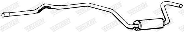 Stredný tlmič výfuku WALKER