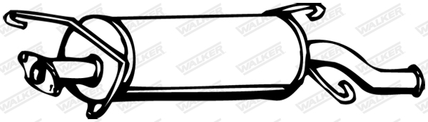 Koncový tlmič výfuku WALKER