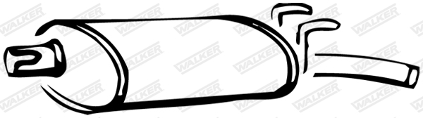 Koncový tlmič výfuku WALKER