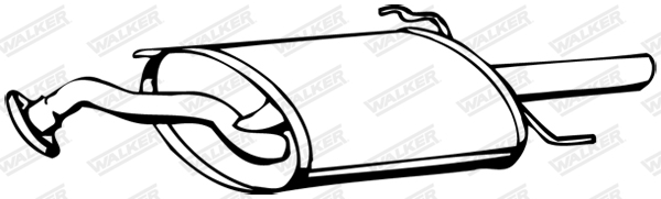 Koncový tlmič výfuku WALKER