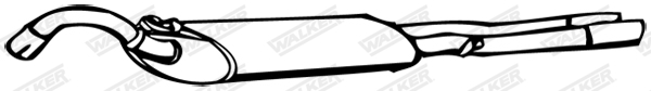 Koncový tlmič výfuku WALKER