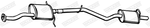Koncový tlmič výfuku WALKER
