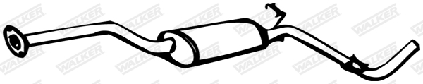 Stredný tlmič výfuku WALKER