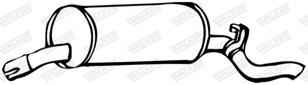 Koncový tlmič výfuku WALKER