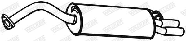 Koncový tlmič výfuku WALKER