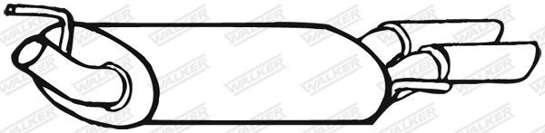 Koncový tlmič výfuku WALKER