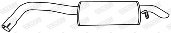 Koncový tlmič výfuku WALKER