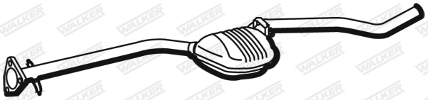 Stredný tlmič výfuku WALKER