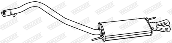 Koncový tlmič výfuku WALKER