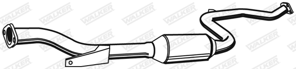 Stredný tlmič výfuku WALKER
