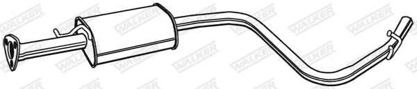 Stredný tlmič výfuku WALKER