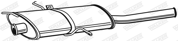 Koncový tlmič výfuku WALKER