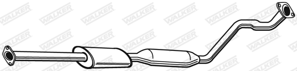 Stredný tlmič výfuku WALKER