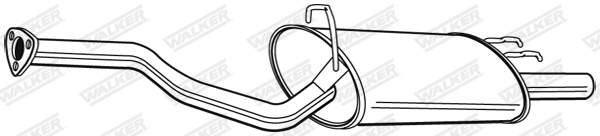 Koncový tlmič výfuku WALKER