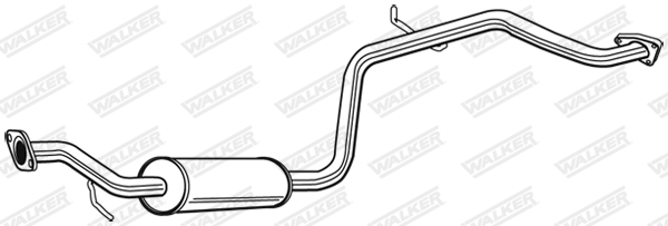 Stredný tlmič výfuku WALKER