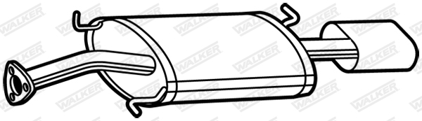 Koncový tlmič výfuku WALKER