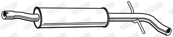 Stredný tlmič výfuku WALKER