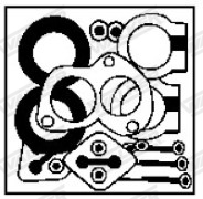 Tlmič výfuku - montáżna sada WALKER