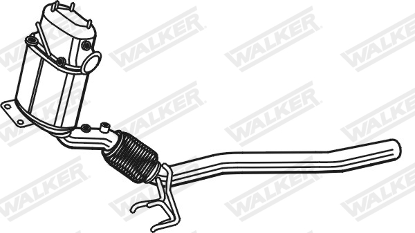 Filter sadzí/pevných častíc výfukového systému WALKER