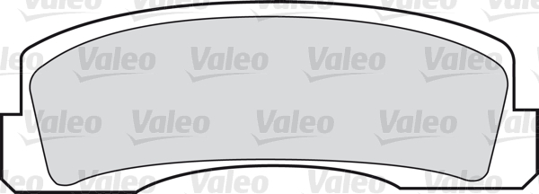 Sada brzdových platničiek kotúčovej brzdy VALEO