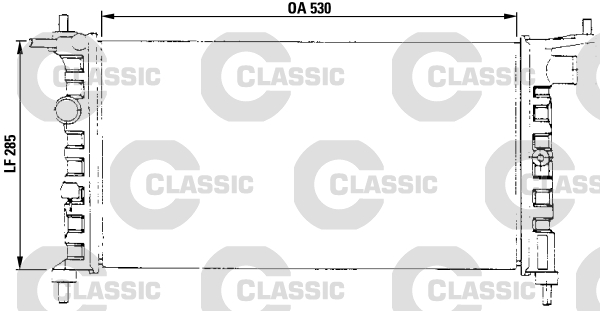 Chladič motora VALEO