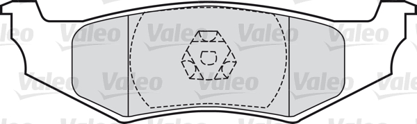 Sada brzdových platničiek kotúčovej brzdy VALEO