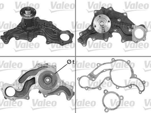 Vodné čerpadlo, chladenie motora VALEO