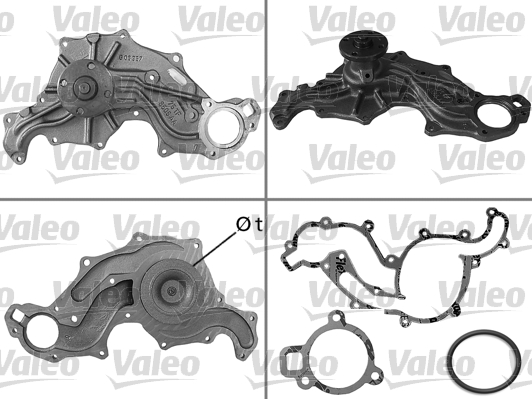 Vodné čerpadlo, chladenie motora VALEO